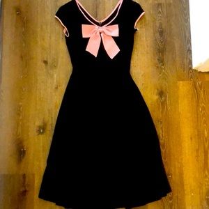 Retro Sheath Dress with Bow